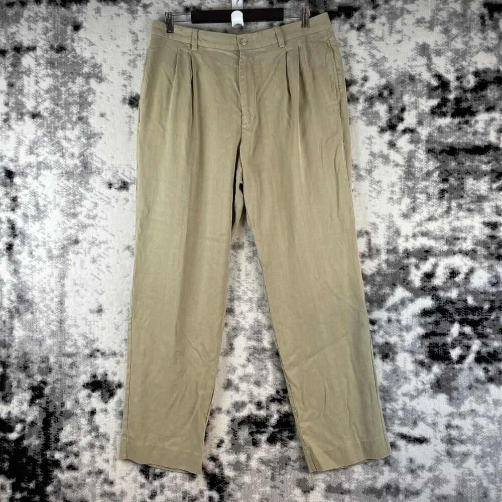 Banana Republic Pants Men's Size 36 Silk Rayon Straight Office Career Comfort‎